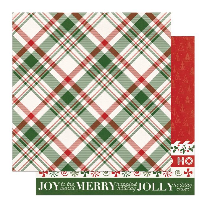 Photoplay Holly And Ivy Double-Sided Cardstock 12"X12"-Ho Ho Ho