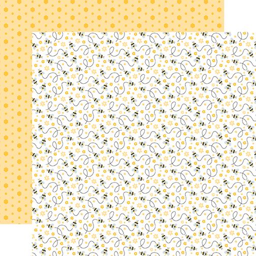Happy As Can Bee Busy Busy Bees 12x12 DS Patterned Paper (1 Sheet)