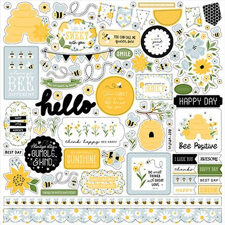 Echo Park Happy As Can Bee Element Sticker