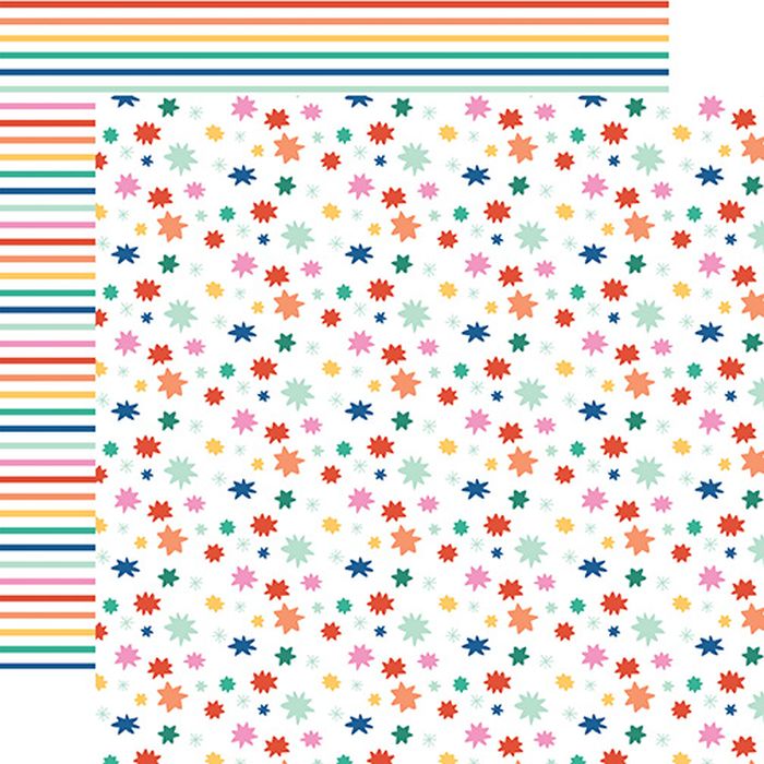 Echo Park - Hip Hip Hooray Make A Wish Star 12x12 DS Patterned Paper (1 Sheet)