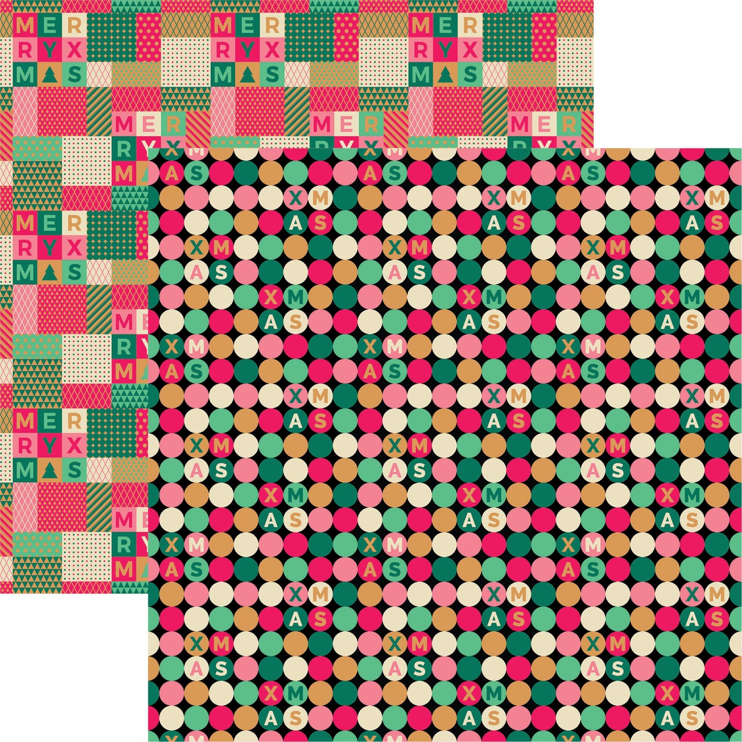 Reminisce Holly Jolly: Xmas DS Paper (1 Sheet)