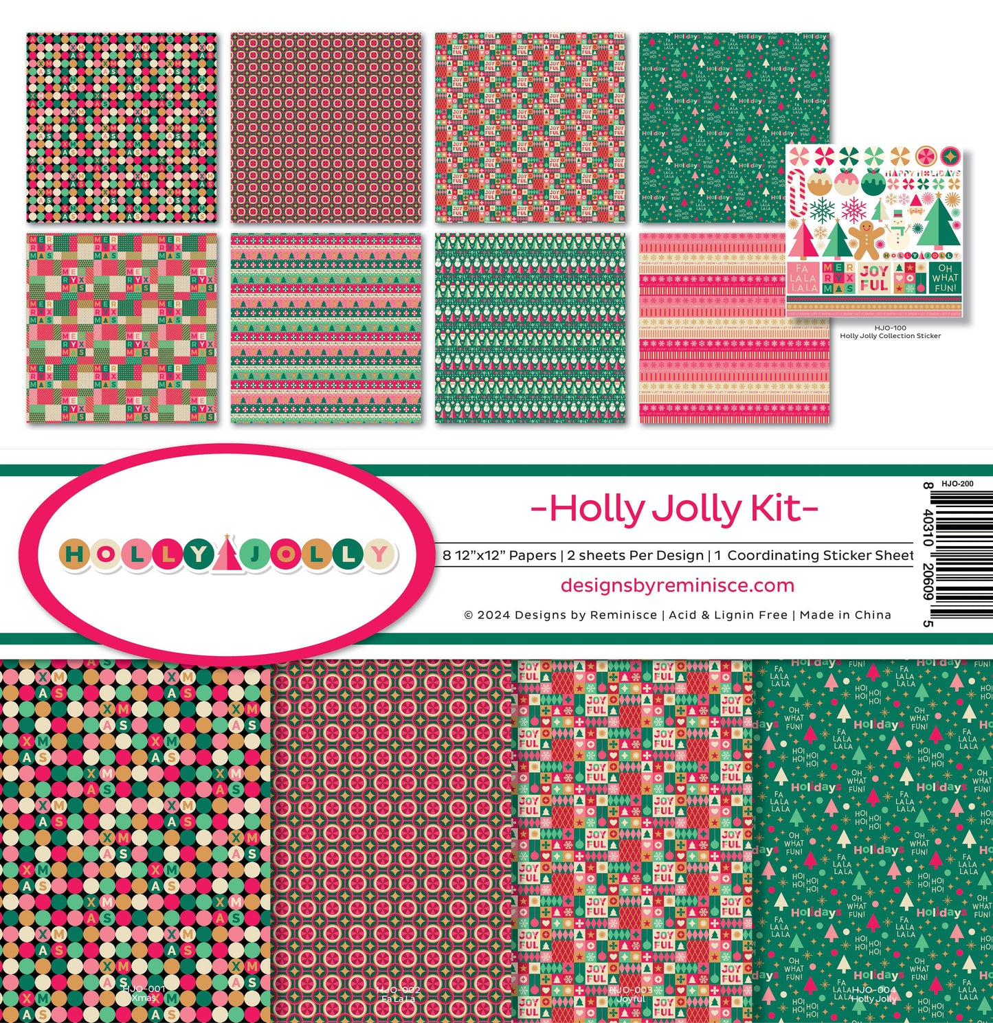 Reminisce Holly Jolly Collection Kit