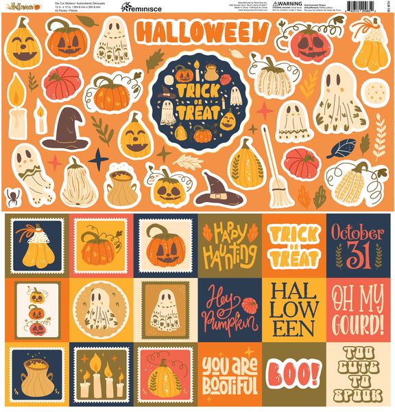 Reminisce Halloween12x12 Sticker