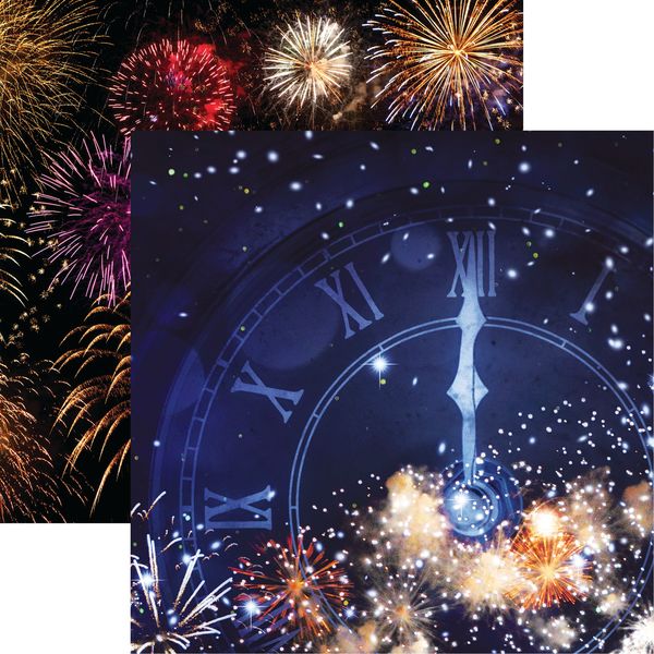 Reminisce Happy New Year: Midnight DS Paper (1 Sheet)