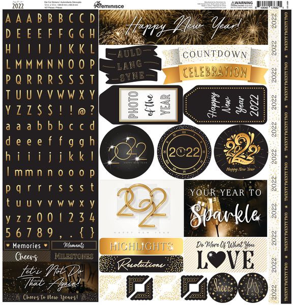 Reminisce Happy New Year 2022 Stickers
