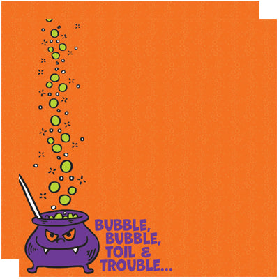 Reminisce Halloween Party: Bubble, Bubble DS Paper (1 Sheet)