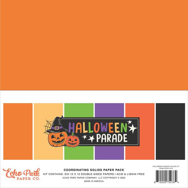 Echo Park Halloween Parade Solids Kit