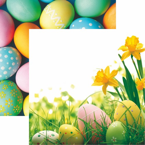Reminisce Hello Spring: Happy Easter DS Paper (1 Sheet)