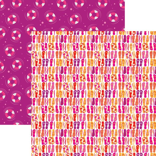 Reminisce Hello Summer: Flippity Floppity DS Paper (1 Sheet)