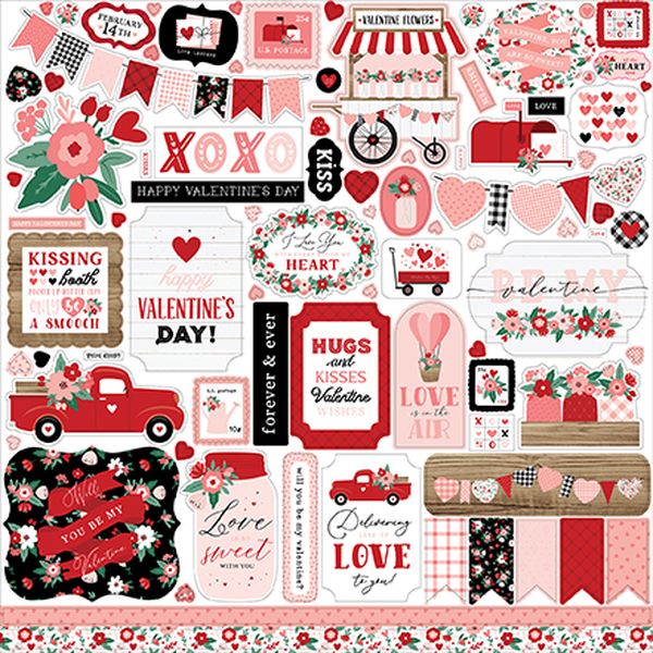 Hello Valentine Element Sticker