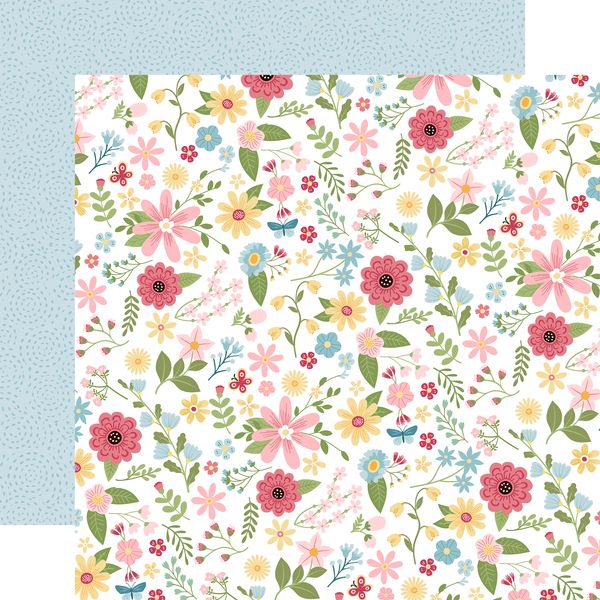 Echo Park In Full Bloom: Full Bloom Floral 12x12 Patterned Paper