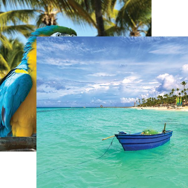 Reminisce Island Paradise: Fishing Boat DS Paper (1 Sheet)