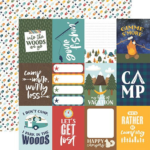 Into The Wild 3x4 Journaling Cards 12x12 DS Patterned Paper (1 Sheet)