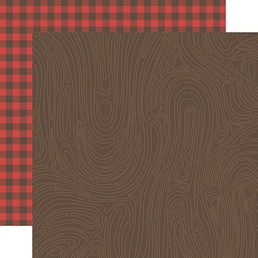 Into The Wild Campfire Wood 12x12 DS Patterned Paper (1 Sheet)