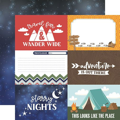 Into The Wild 6x4 Journaling Cards 12x12 DS Patterned Paper (1 Sheet)