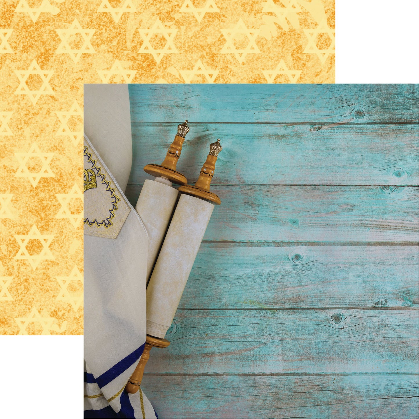 Reminisce Jewish Celebrations: Torah DS Paper (1 Sheet)