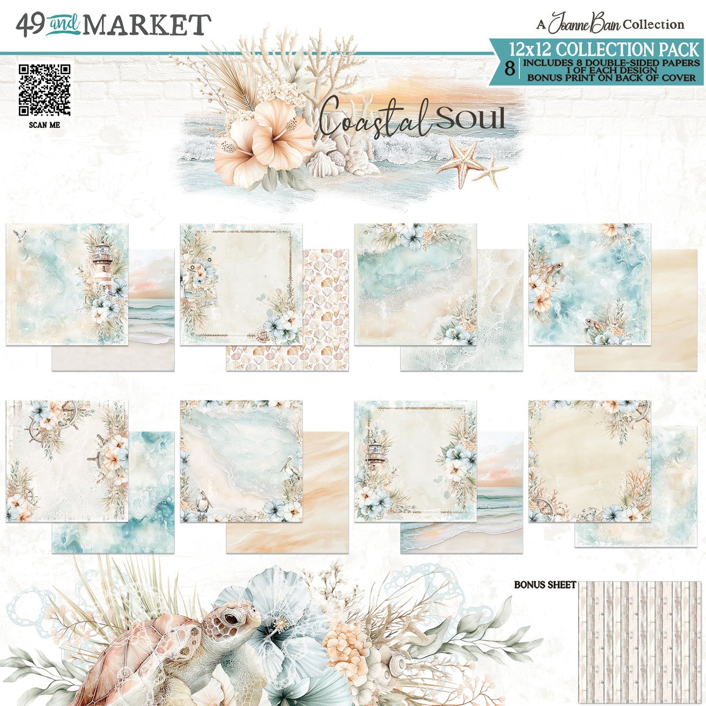 49 And Market Collection Pack 12"X12"-Coastal Soul