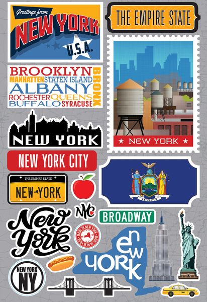 Reminisce New York Jetsetters Stickers 3.0