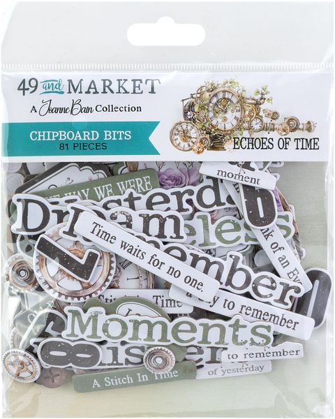 49 And Market Echoes Of Time Bits Chipboard Set