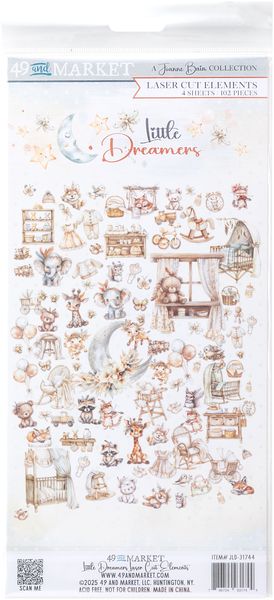 49 and Market Little Dreamer Laser Cut Outs-Elements