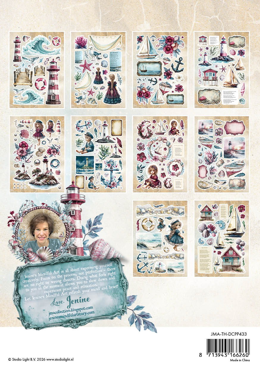 Studio Light JMA Die-Cut Paper Pad Tide of Hope 20 Sheets