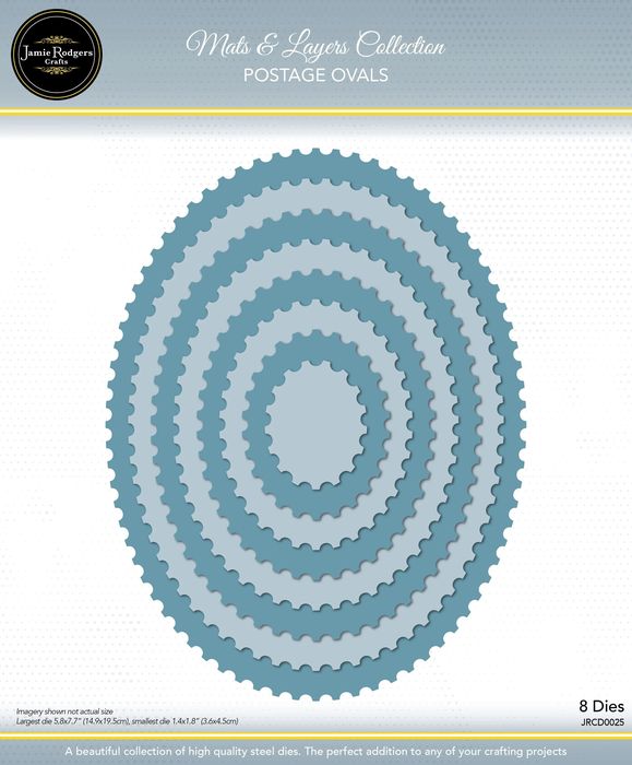 Jamie Rodgers Crafts - Postage Ovals Die Set