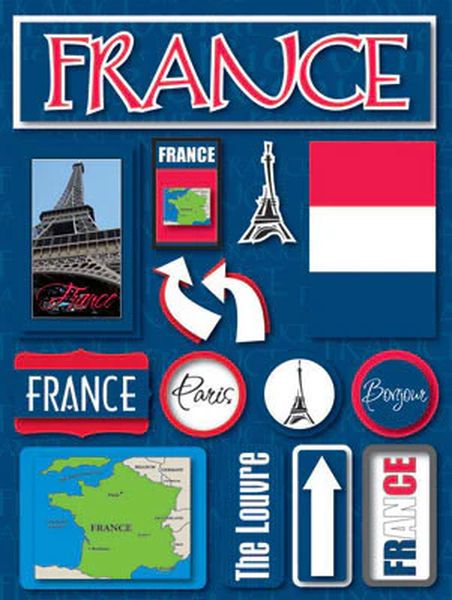 Reminisce Jetsetters 1.0 France 3D Stickers