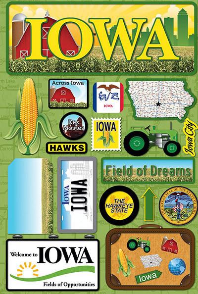 Reminisce DISC - Iowa Jetsetters 3D Stickers