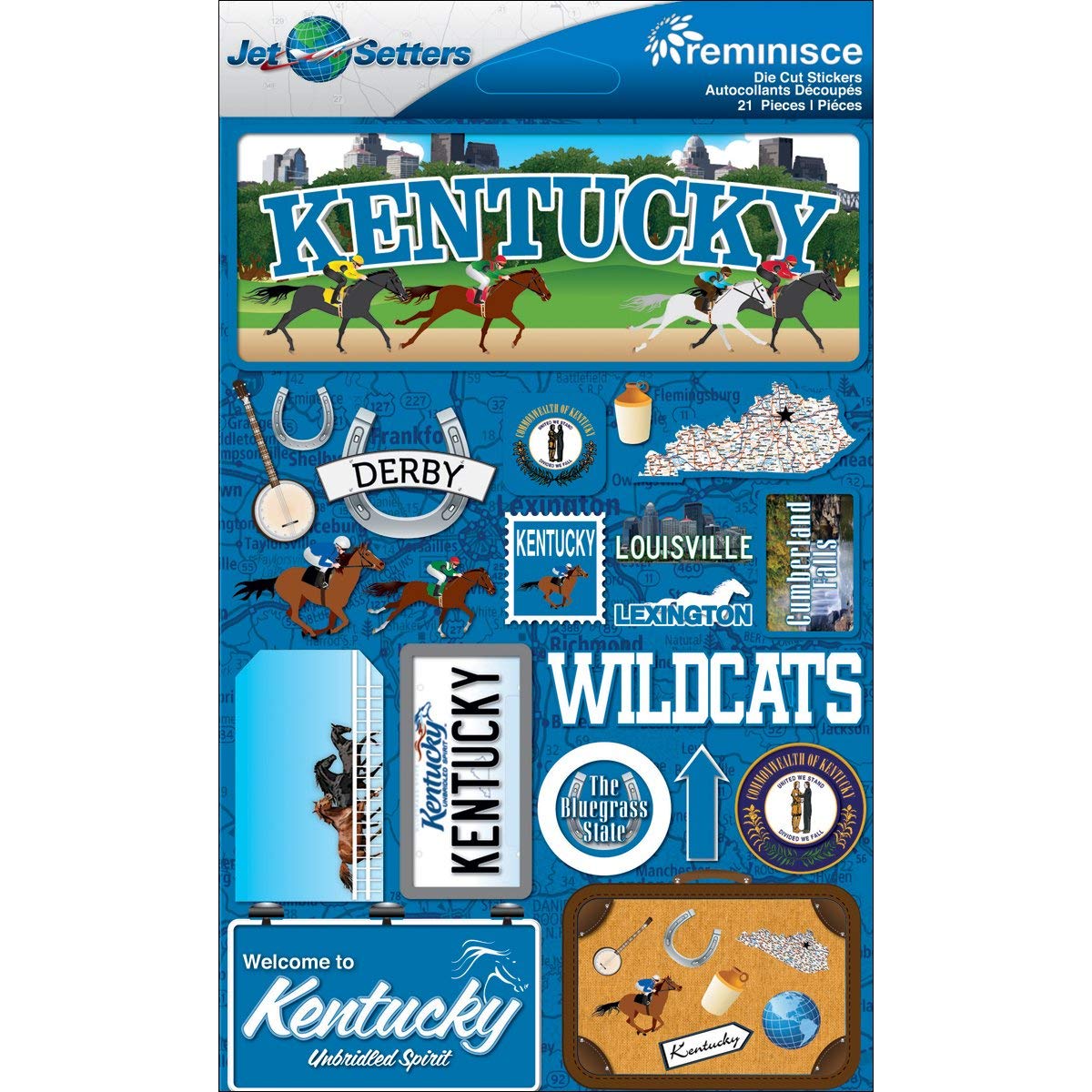 Reminisce DISC - Kentucky Jetsetters 3D Stickers 2.0