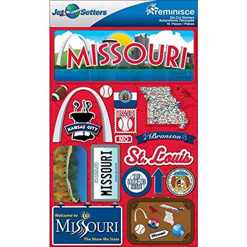 Reminisce Missouri Jetsetters 3D Stickers 2.0