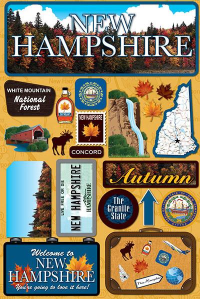 Reminisce DISC - New Hampshire Jetsetters 3D Stickers 2.0