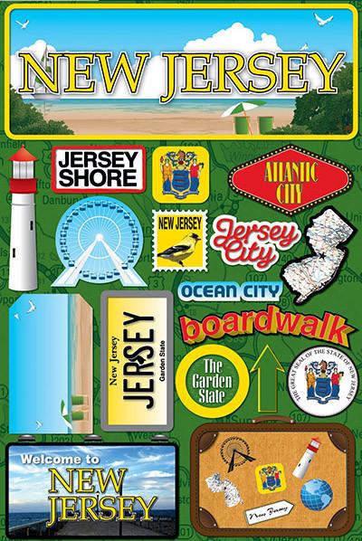 Reminisce New Jersey Jetsetters 3D Stickers 2.0