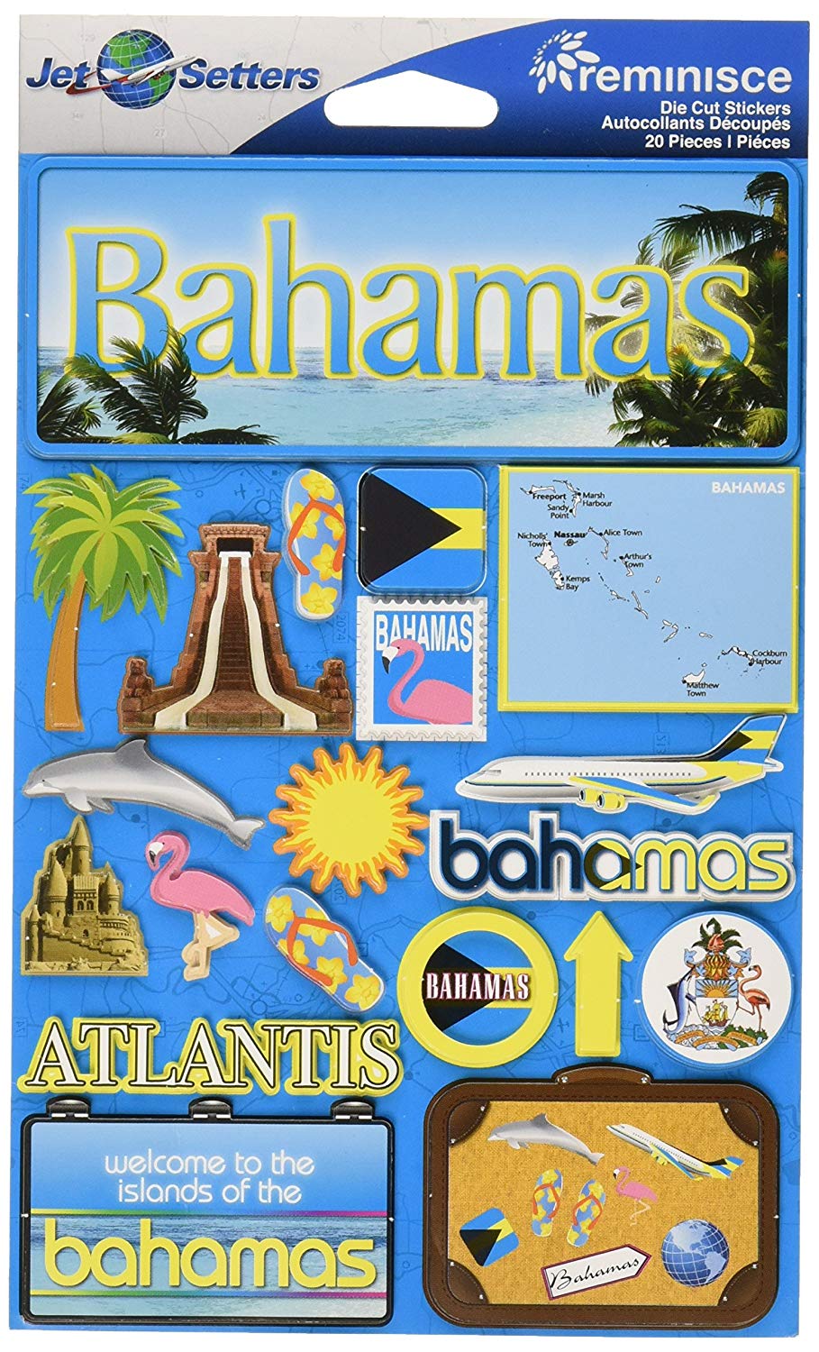 Reminisce DISC - Bahamas Jetsetters 3D Stickers