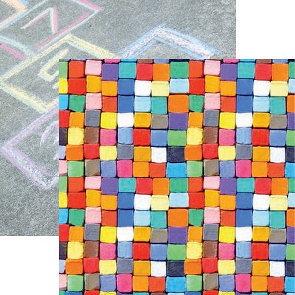 Reminisce Kids at Play: Chalk Games Paper DS Paper (1 Sheet)