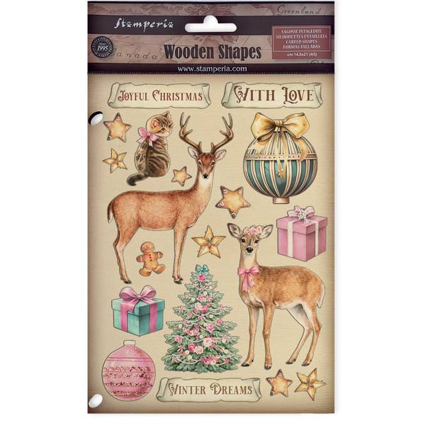 Stamperia Winter Magic Decorative Wooden Shapes