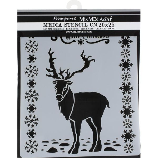 Stamperia Reindeer & Snowflakes Stencil