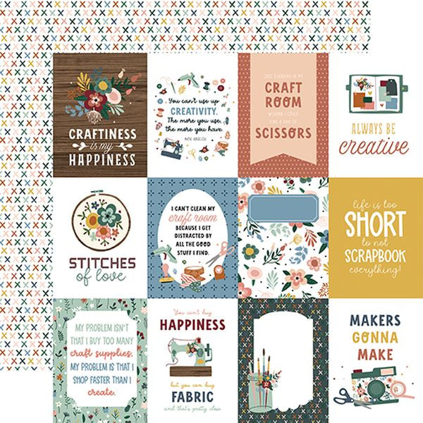 Echo Park Let's Create: 3x4 Journaling Cards