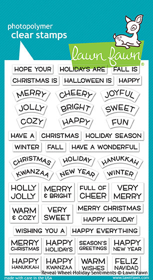 Lawn Fawn RW - Holiday Sentiments Stamp Set