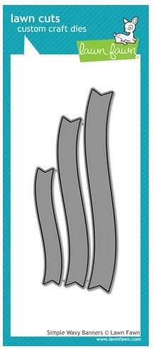Lawn Fawn Simple wavy banners die set