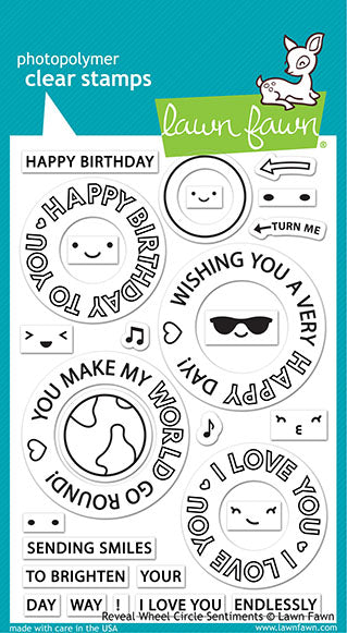 Lawn Fawn Reveal Wheel - Circle Sentiments Stamp Set