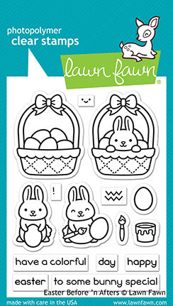 Lawn Fawn Easter Before' N Afters Clear Stamp