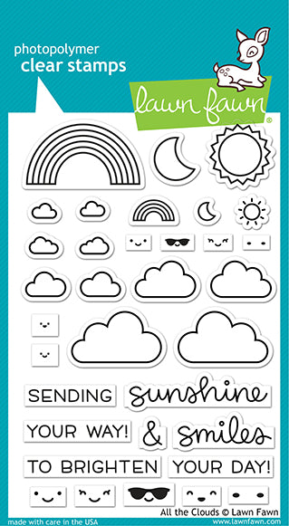 Lawn Fawn All the Clouds Stamp Set