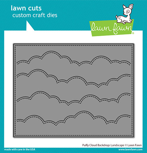 Lawn Fawn Puffy Cloud Backdrop: Landscape