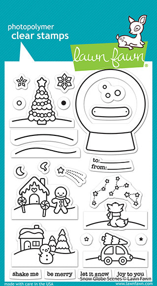 Lawn Fawn Stamps: Snow Globe Sc