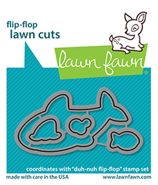 Lawn Fawn Duh Nuh Flip Flop Craft Die