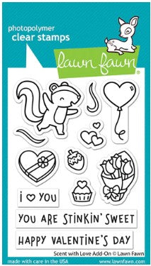 Lawn Fawn Scent with love add-on stamp