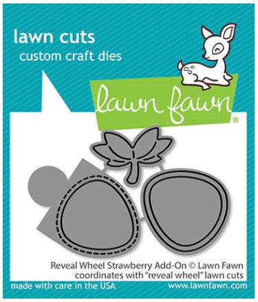 Lawn Fawn Reveal wheel strawberry add-on