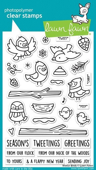 Clear Stamps Winter Birds