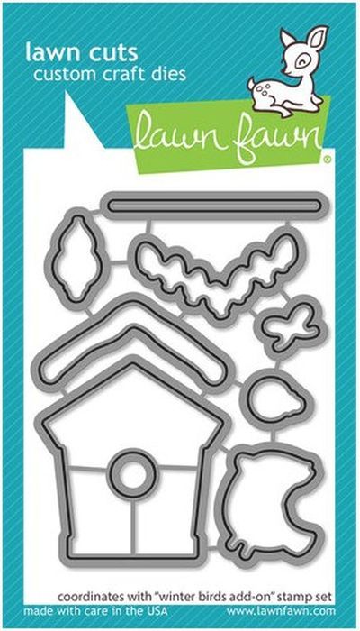 Lawn Cuts Winter Birds Add-On Dies