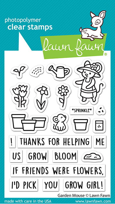 Lawn Fawn Stamps - Garden Mouse